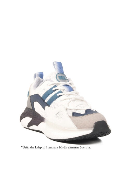 حذاء رياضي رجالي أبيض ضيق من إسفنج الذاكرة 241498 M