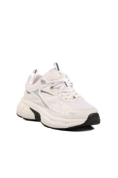 White Mesh Mens Sneakers MS-251-530 M