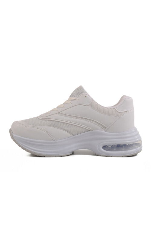 White Mesh Lightweight Air Sole Womens Sneakers 185 G