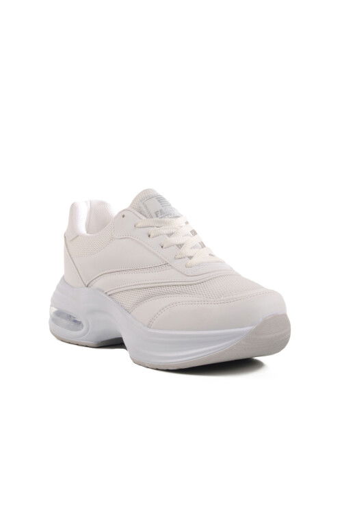 White Mesh Lightweight Air Sole Womens Sneakers 185 G
