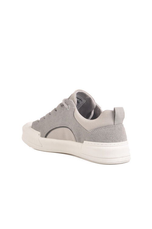 Gray Genuine Leather Mens Sneaker 23Corvet M