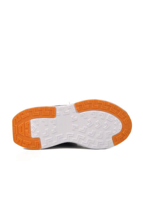 Grey Navy Velcro Boys Sneakers 1876 F