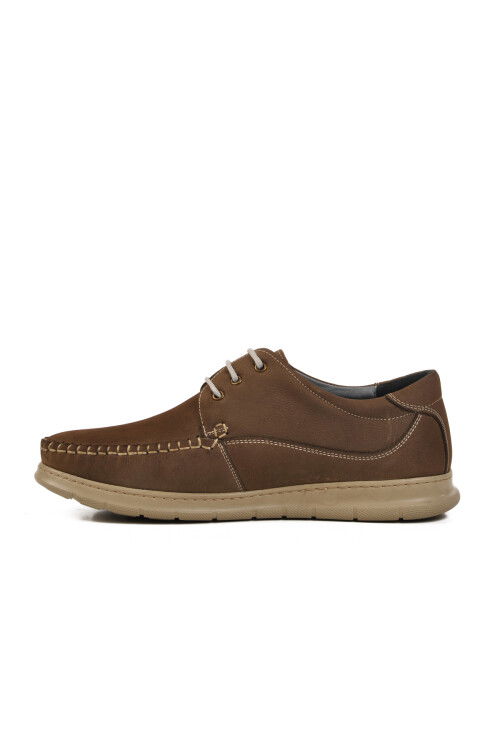 Tan Nubuck Genuine Leather Mens Casual Shoes 126 M