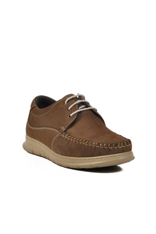 Tan Nubuck Genuine Leather Mens Casual Shoes 126 M