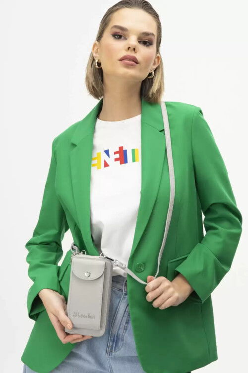 Gray Shoulder Strap Womens Wallet/Bag BNT-1213