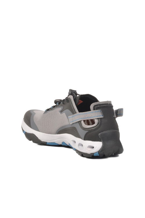 Gray Lightweight Flexible Mesh Mens Sneakers 660893A M