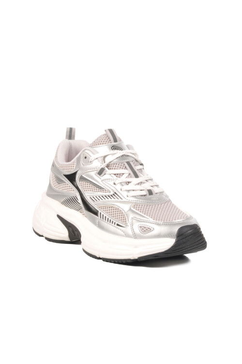 Silver Mesh Lightweight Womens Sneakers GS-251-530 G