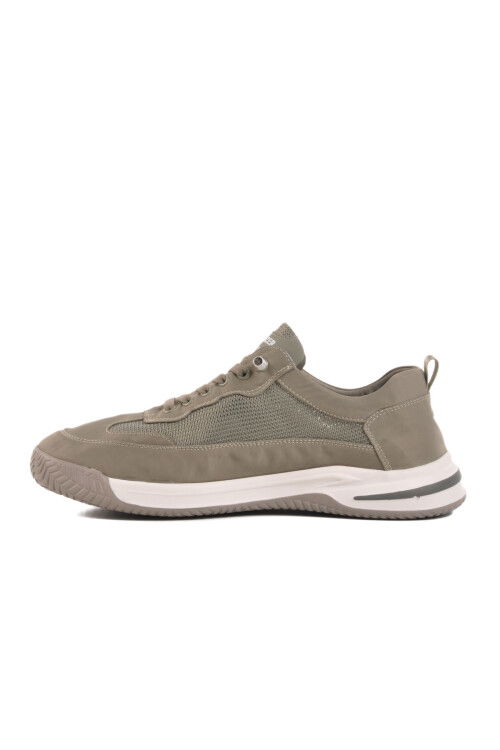 Khaki Memory Foam Mesh Lightweight Mens Sneakers 241379 M