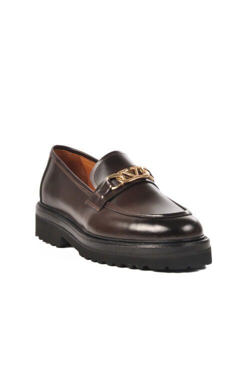 Brown Wide-Mould Genuine Leather Mens Classic Shoes Premium 601 M