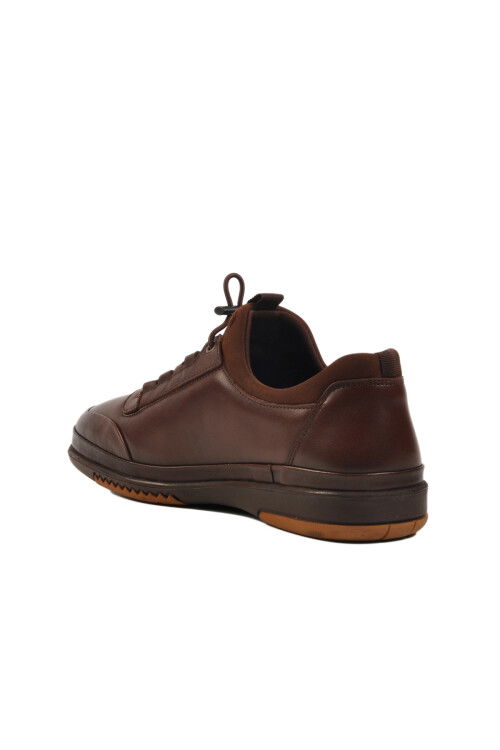 Brown Genuine Leather Mens Casual Shoes 5Y9779-418 M