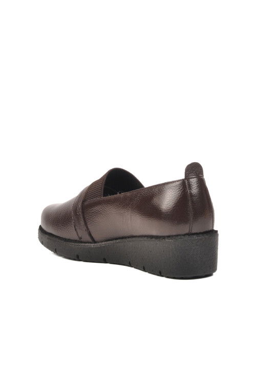 Brown Genuine Leather Womens Casual Shoes BB0114 Z