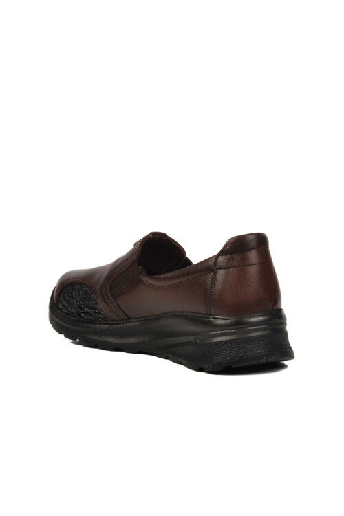 Brown Genuine Leather Womens Casual Shoes 0042 Z