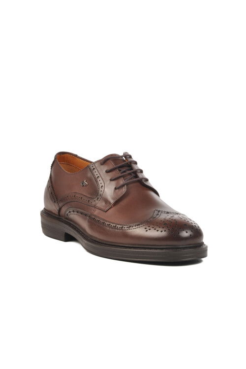 Kahve Ortopedik Hakiki Deri Erkek Casual Ayakkabı 099001 M