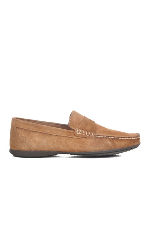 Brown Suede Genuine Leather Mens Casual Shoes Kazar M