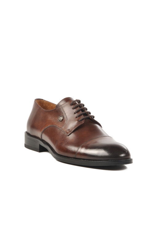 Brown Genuine Leather Mens Classic Shoes 114006 M