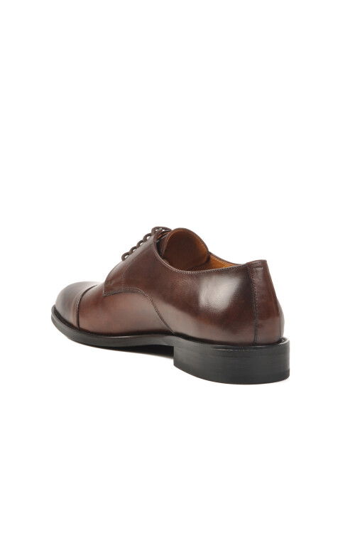 Brown Genuine Leather Mens Classic Shoes 114006 M