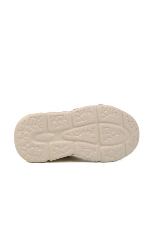 Cream Velcro Lightweight Unisex Childrens Sneakers 1884 P