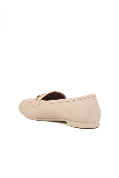 Cream Thin Sole Light Womens Ballerinas B-22 Z