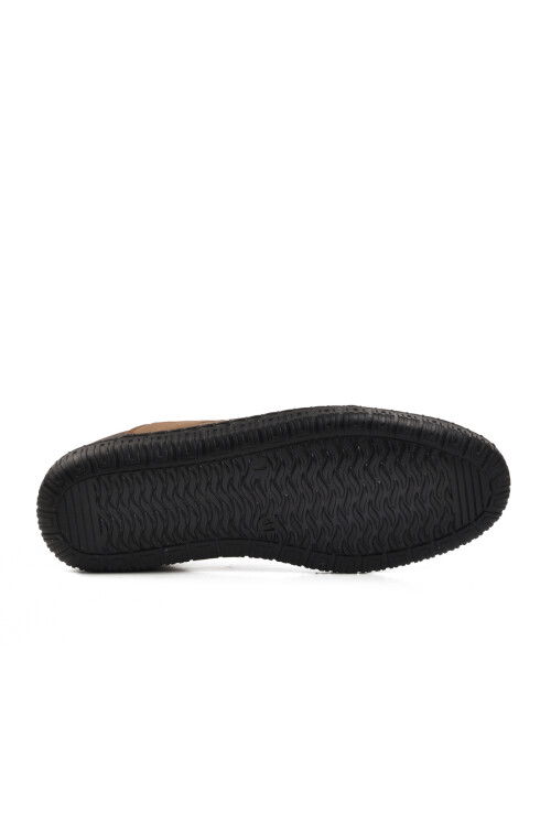 حذاء رجالي كاجوال من الجلد الطبيعي بلون رملي A-361 M