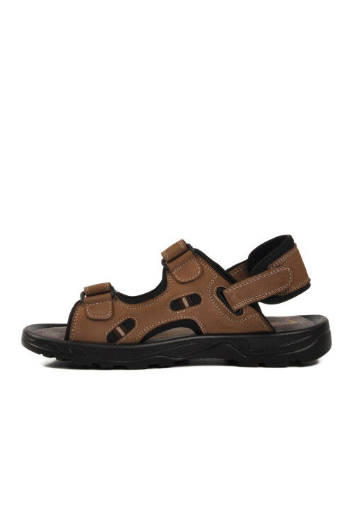 Sand Nubuck Genuine Leather Mens Sandals 1405 M