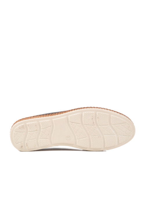 Lacivert Hakiki Deri Kadın Casual Ayakkabı 231747 Z