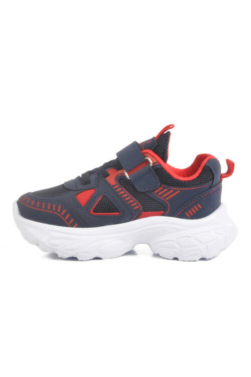 Navy Blue Velcro Mesh Unisex Kids Sports Shoes 1500 P