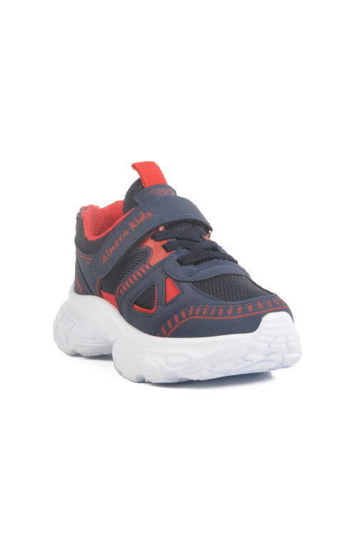 Navy Blue Velcro Mesh Unisex Kids Sports Shoes 1500 P
