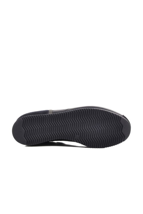 Navy Blue Nubuck Genuine Leather Mens Casual Shoes 5Y0894-7811 M