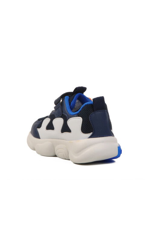 Navy Blue Velcro Mesh Lightweight Boys Sneakers 1914 B