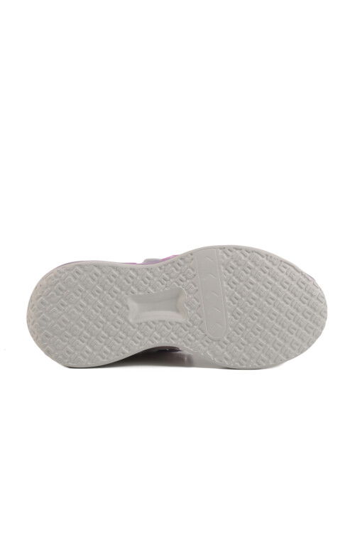 Lilac Velcro Mesh Lightweight Girls Sneakers 1966 F