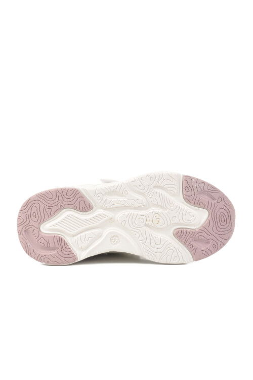 Mor Cırtlı Hafif Esnek Kız Çocuk Spor Ayakkabı Toti F