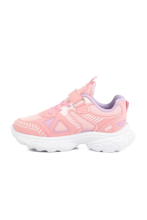 Pink Velcro Mesh Girls Sneakers 1500 F