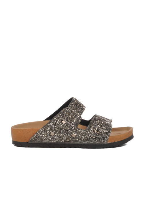 Platinum Stone Embroidered Lightweight Womens Slippers PC-7552 Z