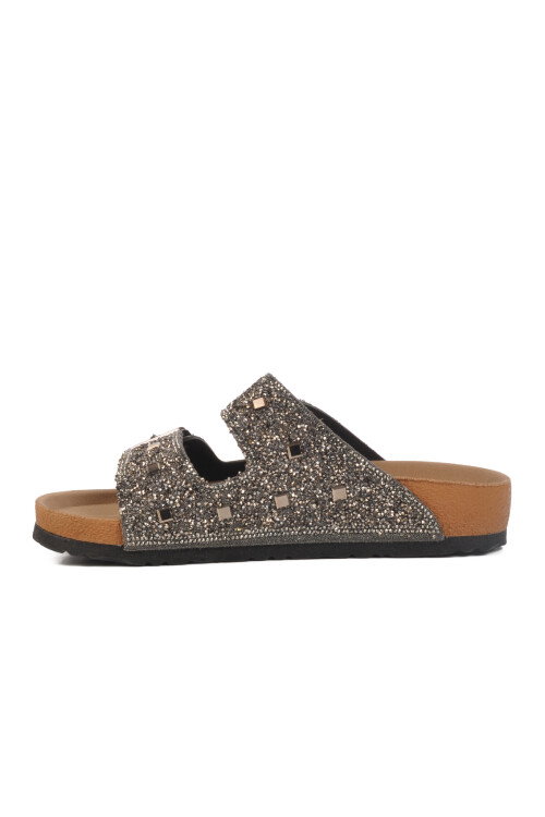 Platinum Stone Embroidered Lightweight Womens Slippers PC-7552 Z