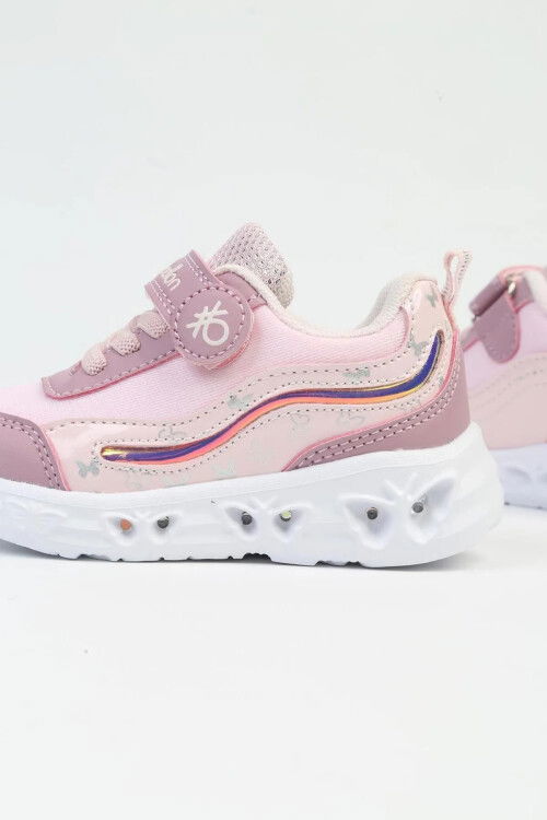 Powder Velcro Stoned Girls Sports Shoes BNI-10131 B