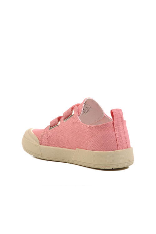 Powder Velcro Linen Girls Sneakers 545 F