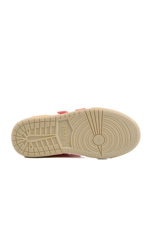 Powder Velcro Linen Girls Sneakers 545 F