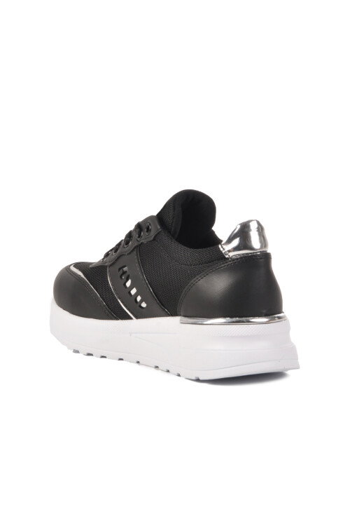 حذاء رياضي نسائي أسود بنعل سميك 77912 Z