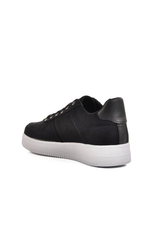 Black White Linen Lightweight Mens Casual Shoes 123 M