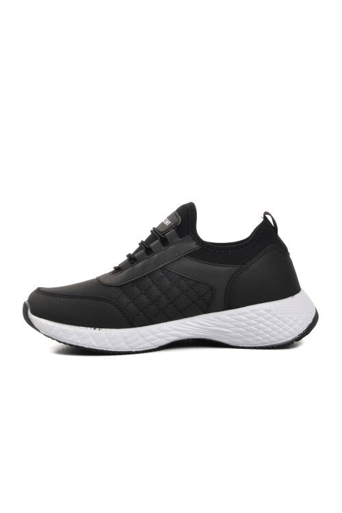 حذاء رياضي نسائي باللونين الأبيض والأسود 7060 G