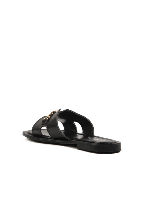 Black Light Thin Sole Womens Slippers 246041 Z