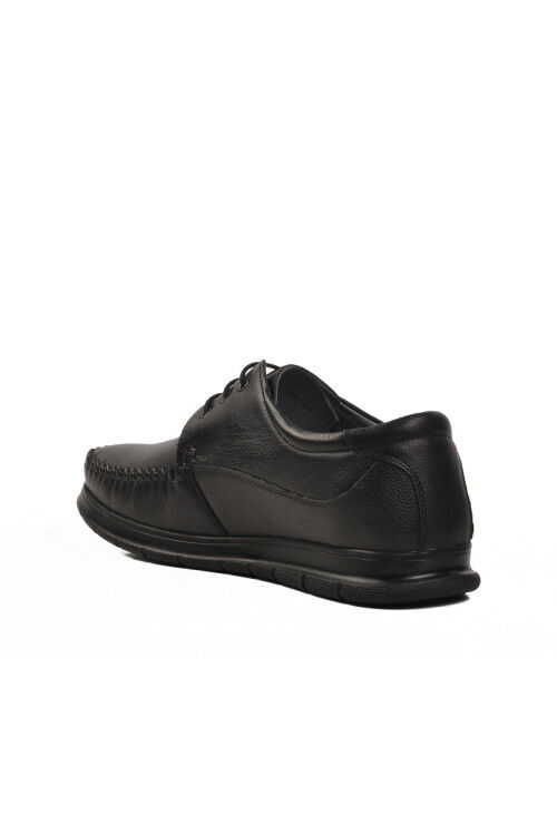 Black Genuine Leather Mens Casual Shoes 126 M
