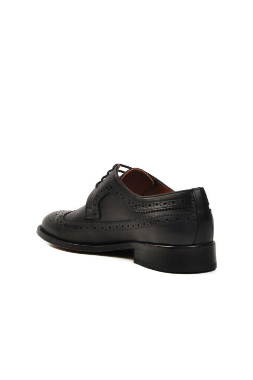 Black Genuine Leather Mens Classic Shoes 02947 M