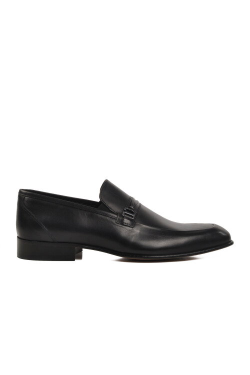 Black Genuine Leather Mens Classic Shoes 02471 M