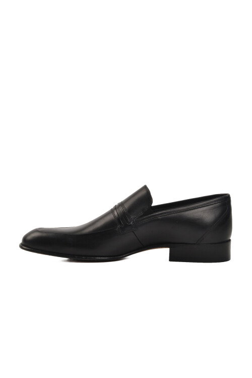 Black Genuine Leather Mens Classic Shoes 02471 M