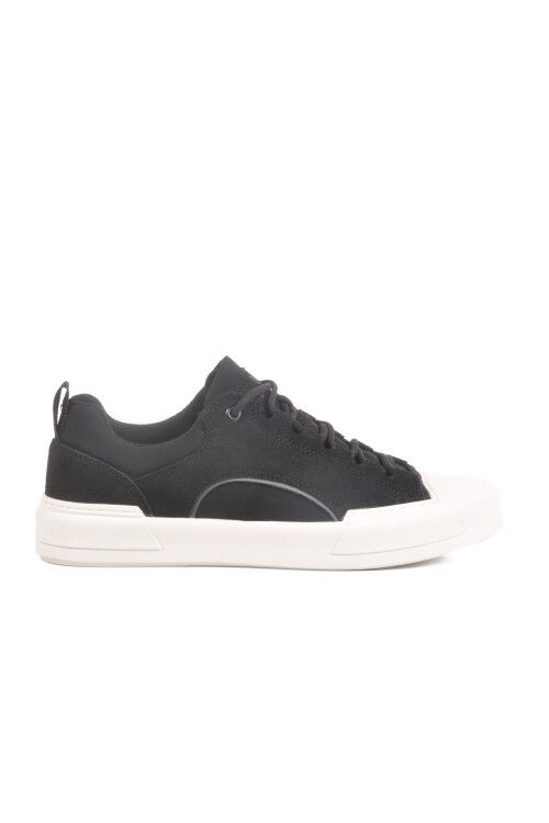 Black Genuine Leather Mens Sneaker 23Corvet M