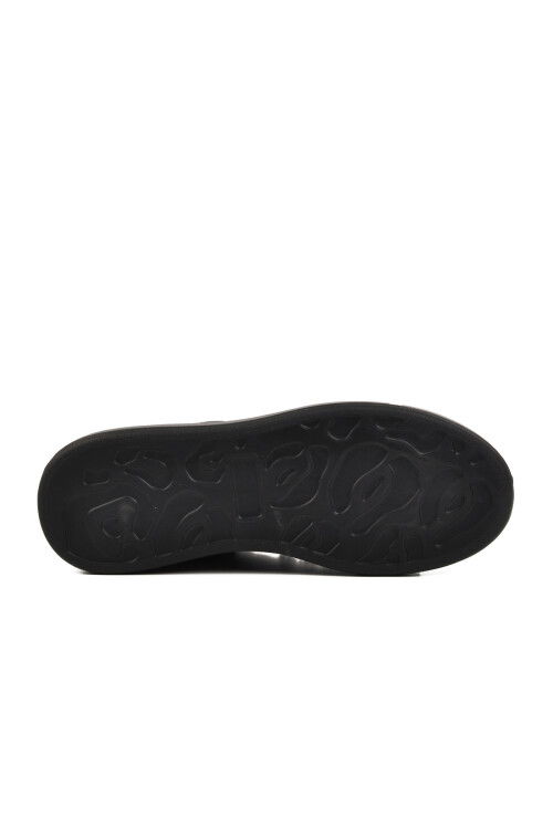 Siyah Hakiki Deri Erkek Sneaker Premium 02028 M