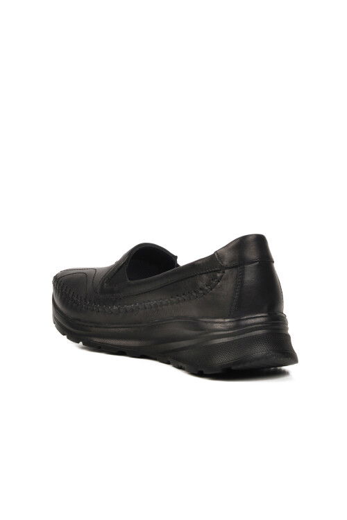 Black Genuine Leather Womens Casual Shoes 0023 Z
