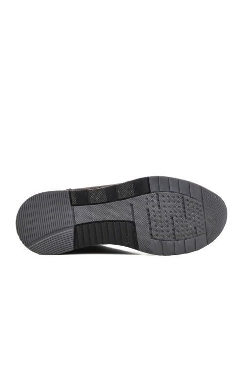 حذاء كاجوال نسائي تشريحي من الجلد الطبيعي باللون الأسود AY385 Z