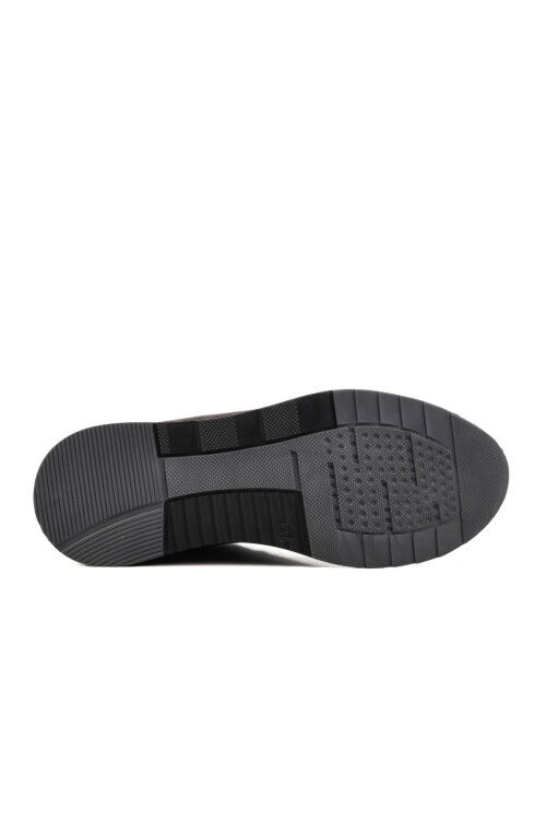 Black Genuine Leather Anatomic Womens Casual Shoes AY387 Z